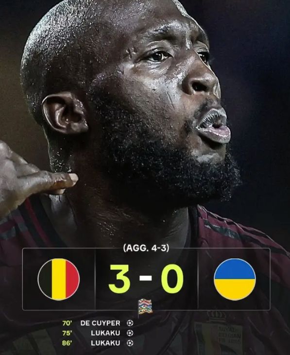 卢卡库梅开二度，助曼联逆转